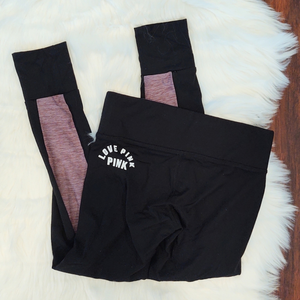 PINK Victoria's Secret Ultimate Cropped Leggings Mauve Pink - Picture 2 of 2